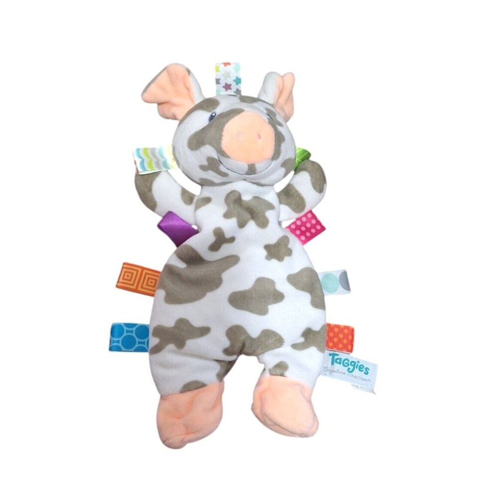 Mary Meyer TaGgies Patches PIG Lovey Floppy 12" Soft Plush Baby Toy Tags Gift